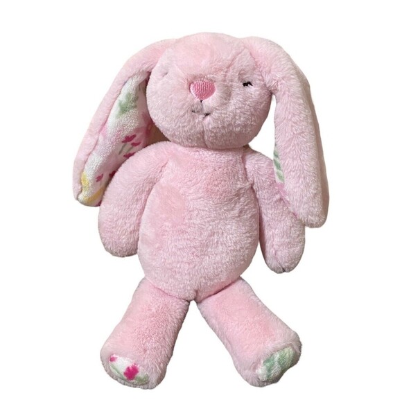 The Farmhouse Rachel Ashwell Plush Bunny Rabbit Sleeping Pink Stuffed Animal 17" - Picture 1 of 11